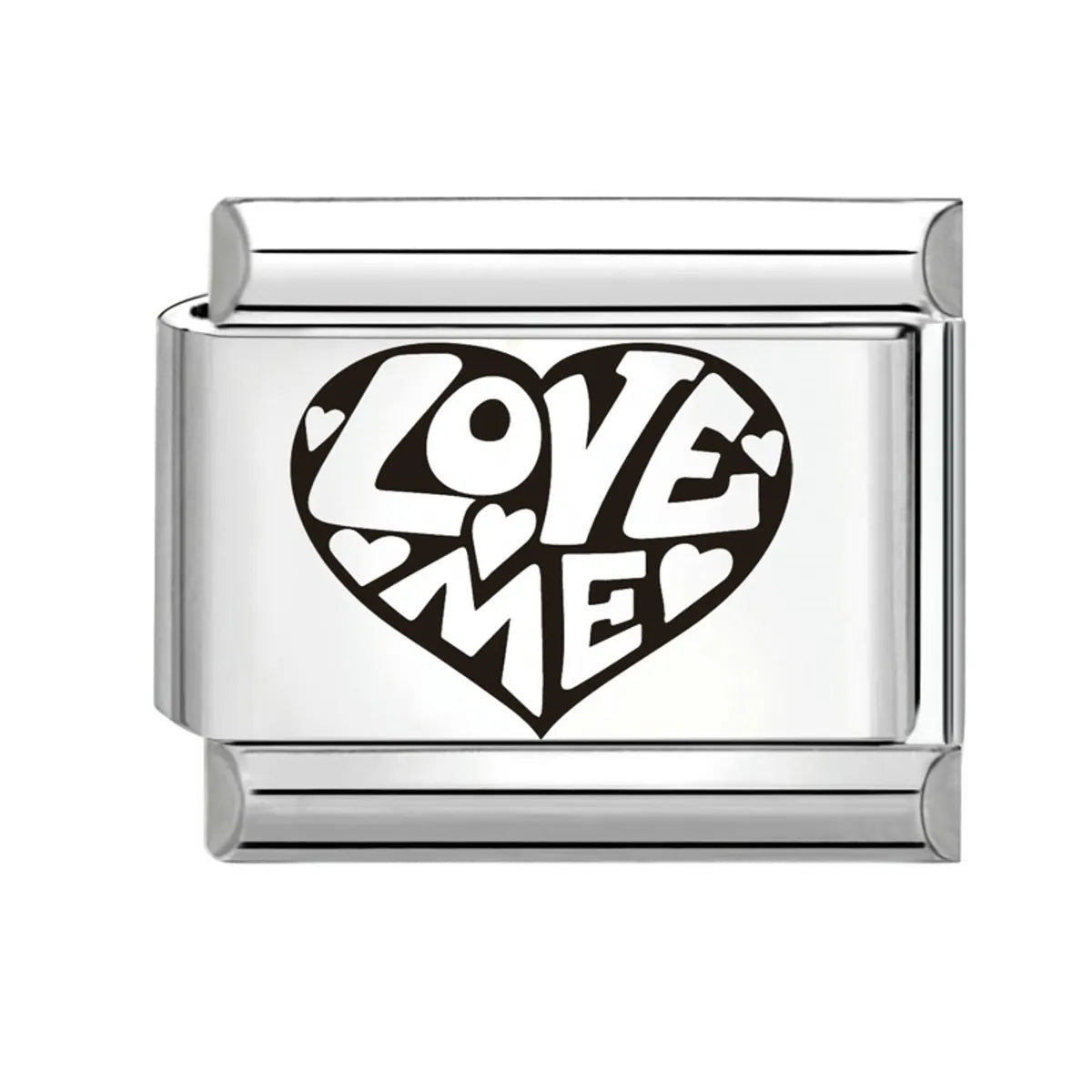 1 Piece 304 Stainless Steel Letter Heart Shape Cat Beads