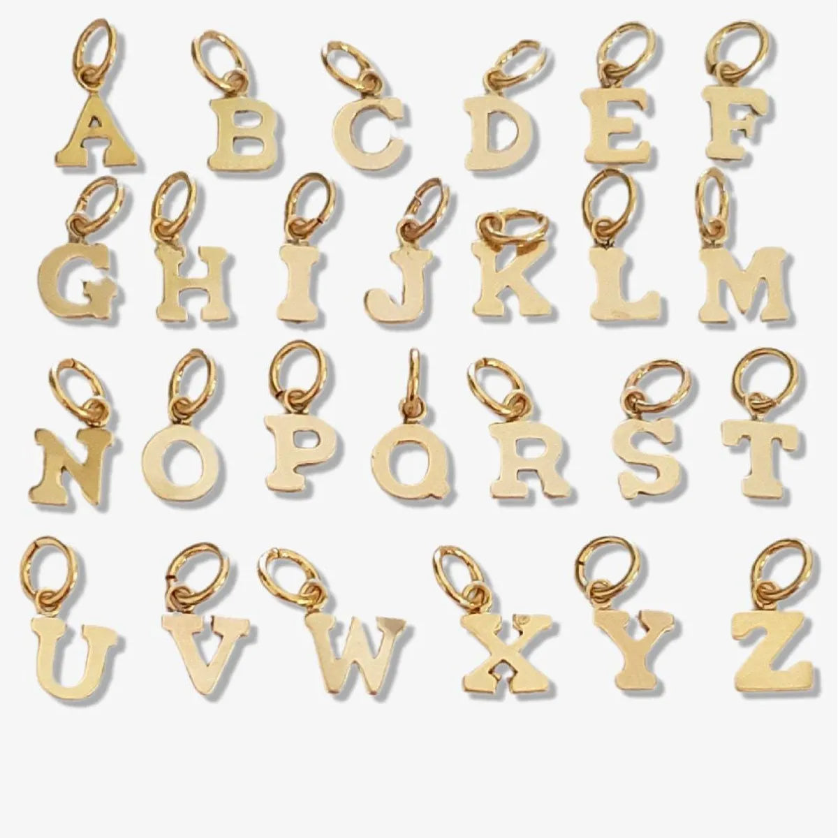 1 Piece 304 Stainless Steel Letter Pendant