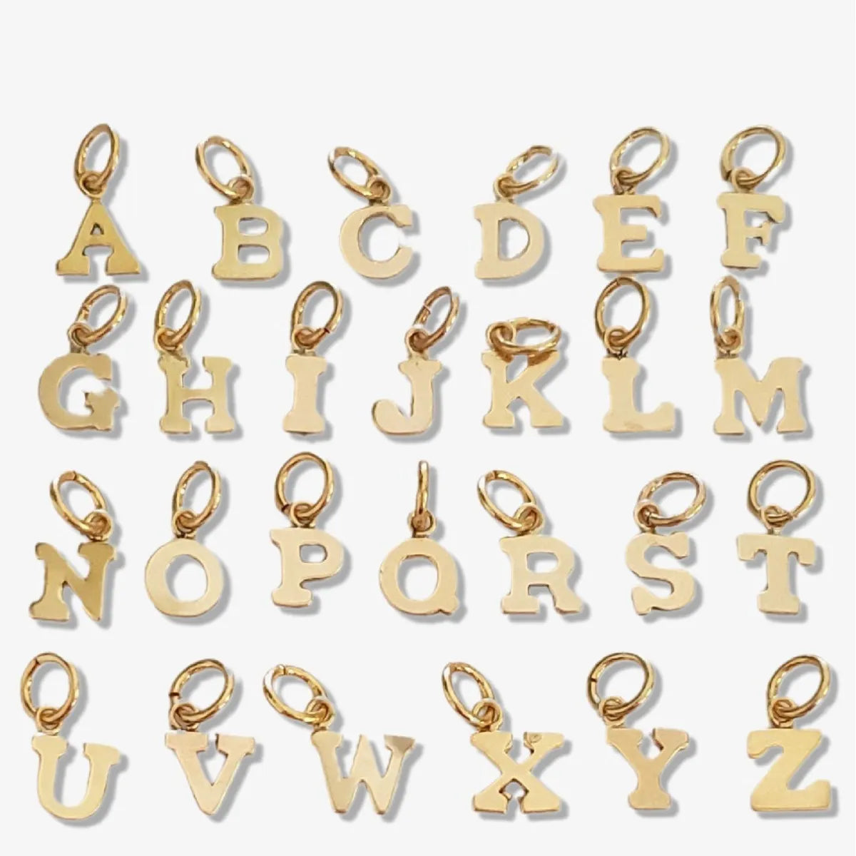 1 Piece 304 Stainless Steel Letter Pendant