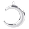 1 Piece 304 Stainless Steel Moon Pendant