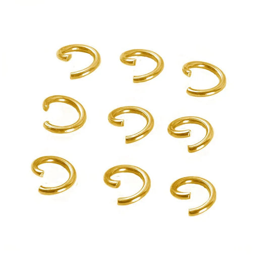 1 Piece 304 Stainless Steel Solid Color Open Jump Rings