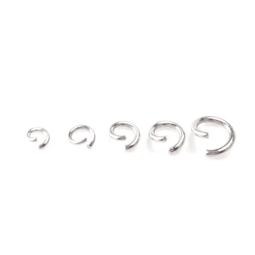 1 Piece 304 Stainless Steel Solid Color Open Jump Rings