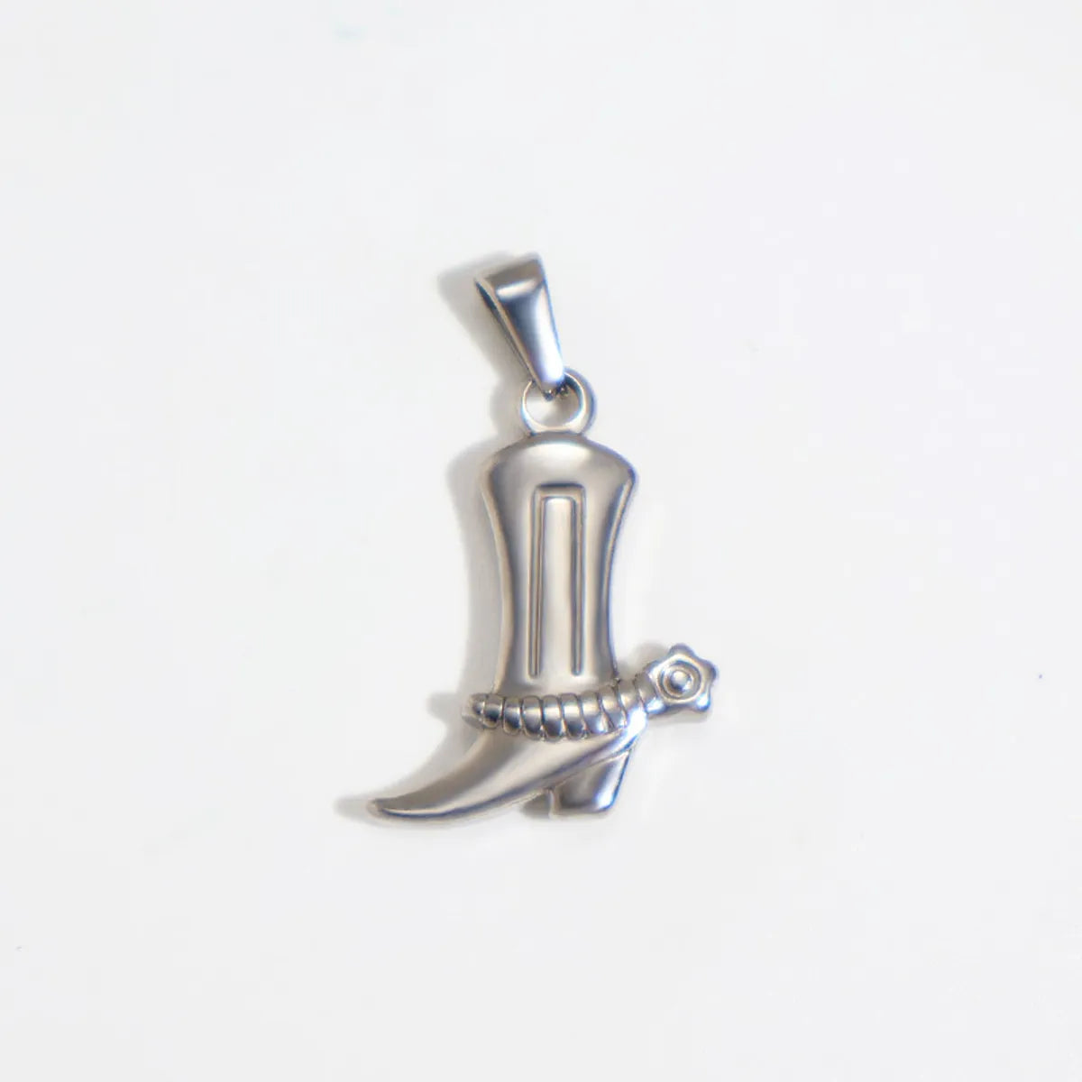 1 Piece 304 Stainless Steel Solid Color Pendant