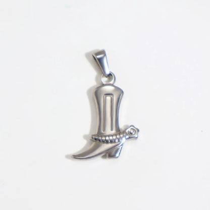 1 Piece 304 Stainless Steel Solid Color Pendant