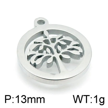 1 Piece 304 Stainless Steel Solid Color Pendant