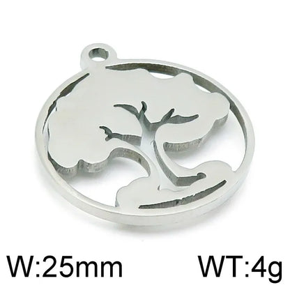 1 Piece 304 Stainless Steel Solid Color Pendant