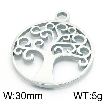 1 Piece 304 Stainless Steel Solid Color Pendant