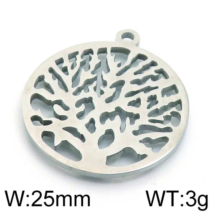 1 Piece 304 Stainless Steel Solid Color Pendant