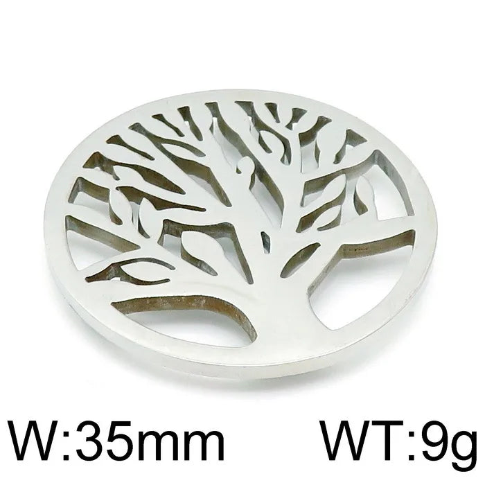 1 Piece 304 Stainless Steel Solid Color Pendant