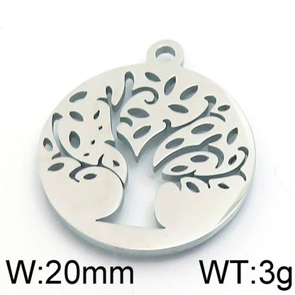 1 Piece 304 Stainless Steel Solid Color Pendant