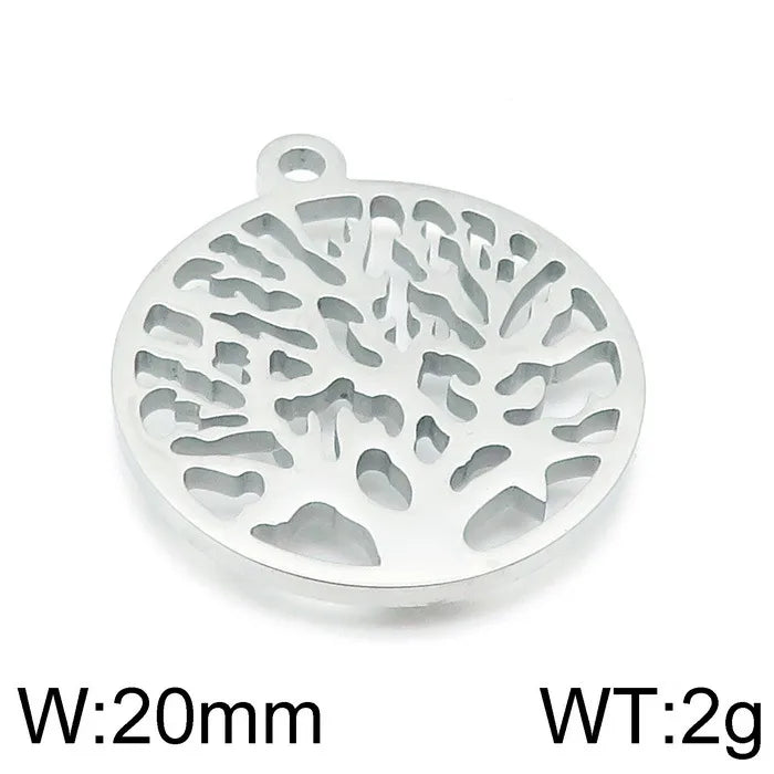 1 Piece 304 Stainless Steel Solid Color Pendant