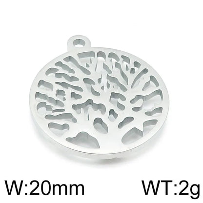 1 Piece 304 Stainless Steel Solid Color Pendant