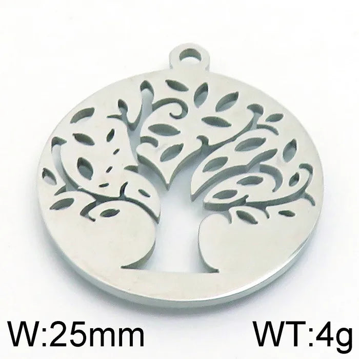 1 Piece 304 Stainless Steel Solid Color Pendant