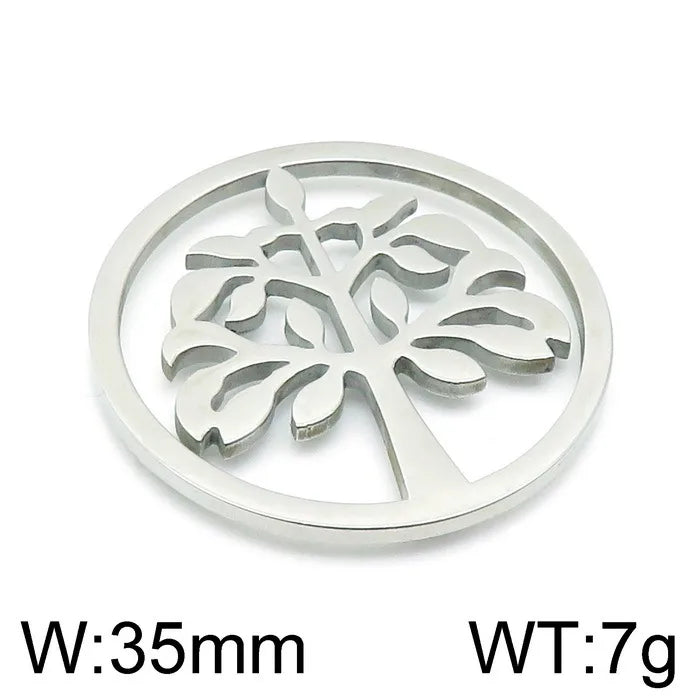 1 Piece 304 Stainless Steel Solid Color Pendant