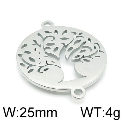 1 Piece 304 Stainless Steel Solid Color Pendant