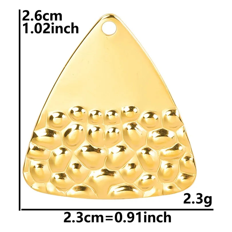 1 Piece 304 Stainless Steel Solid Color Pendant