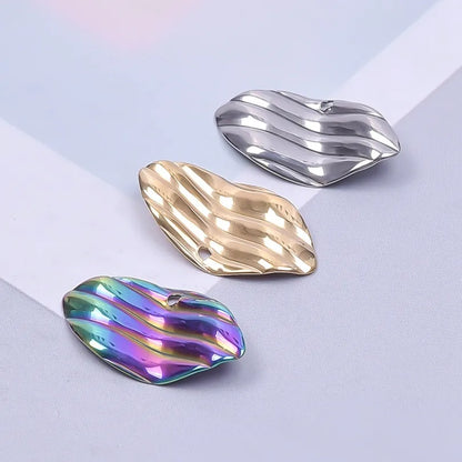 1 Piece 304 Stainless Steel Solid Color Pendant