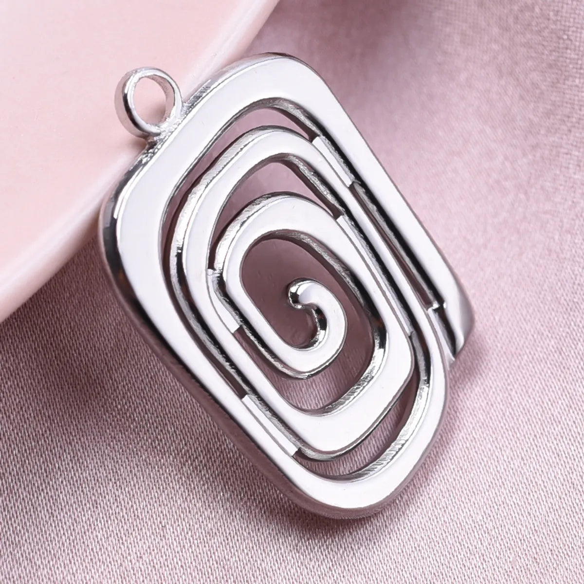 1 Piece 304 Stainless Steel Solid Color Pendant