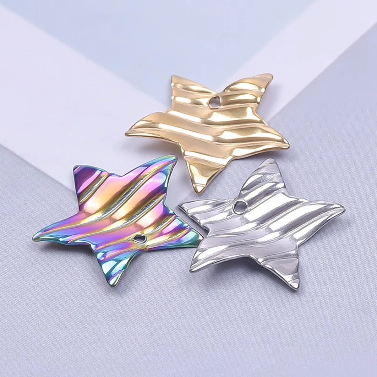 1 Piece 304 Stainless Steel Star Pendant