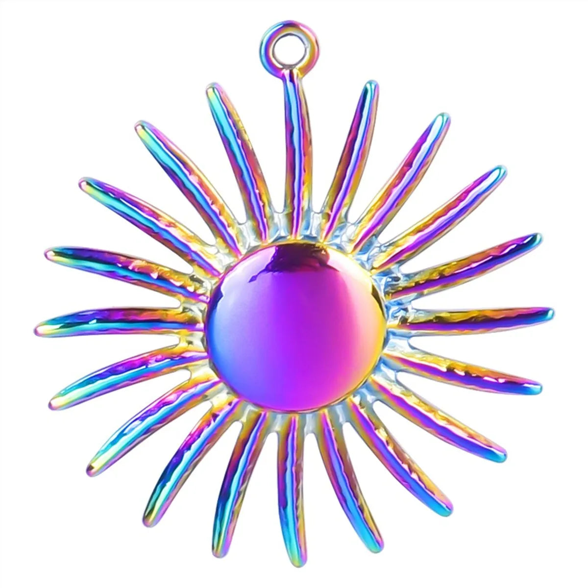 1 Piece 304 Stainless Steel Sun Pendant