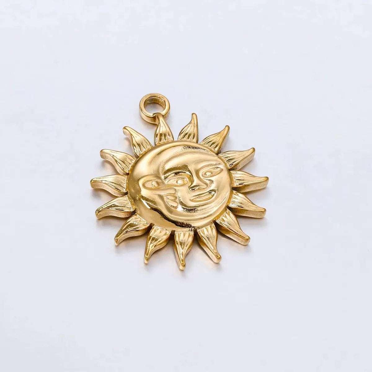 1 Piece 304 Stainless Steel Sun Pendant