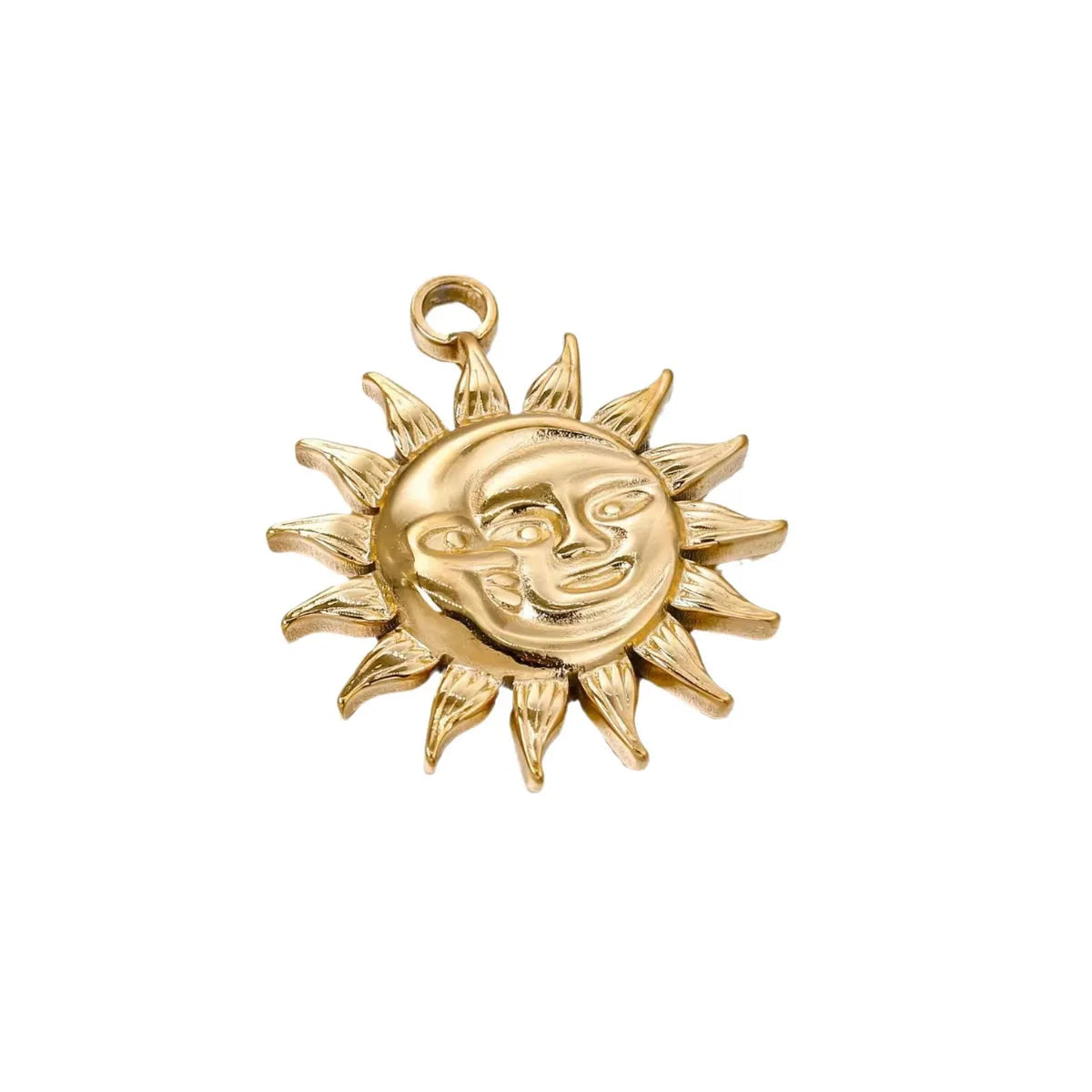 1 Piece 304 Stainless Steel Sun Pendant