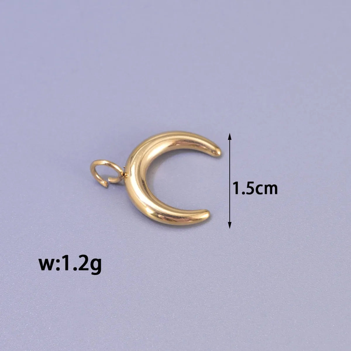 1 Piece 304 Stainless Steel Titanium Steel 18K Gold Plated Animal Letter Polished Pendant Chain