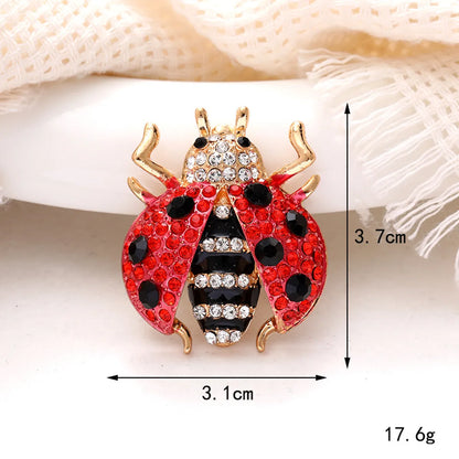 1 Piece 31*37mm 48*31mm Zinc Alloy Crystal Rhinestones Beetles Bee DIY Accessories