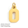 1 Piece 316 Stainless Steel  14K Gold Plated Number Pendant