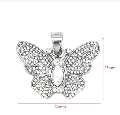 1 Piece 316 Stainless Steel  Butterfly Pendant