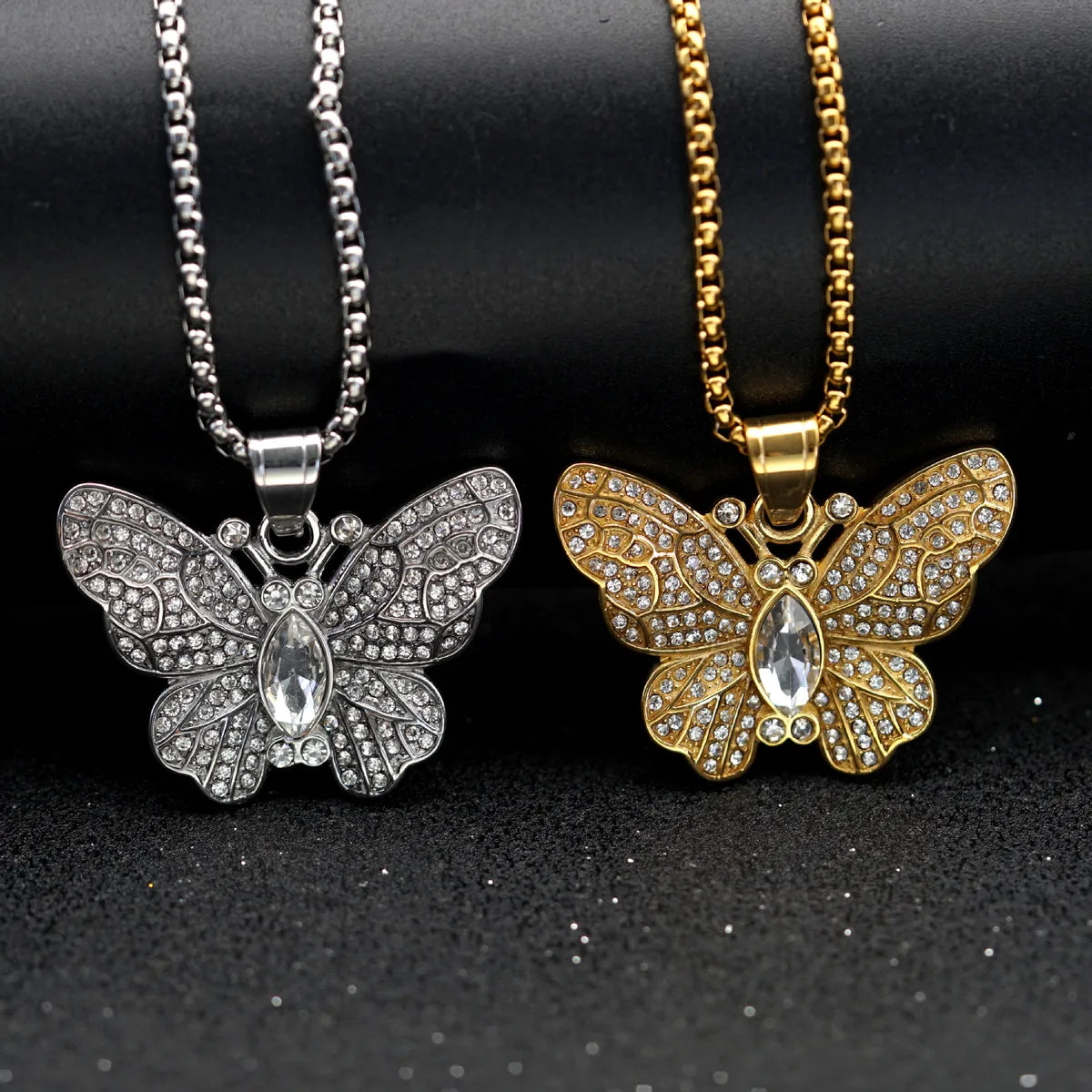 1 Piece 316 Stainless Steel  Butterfly Pendant