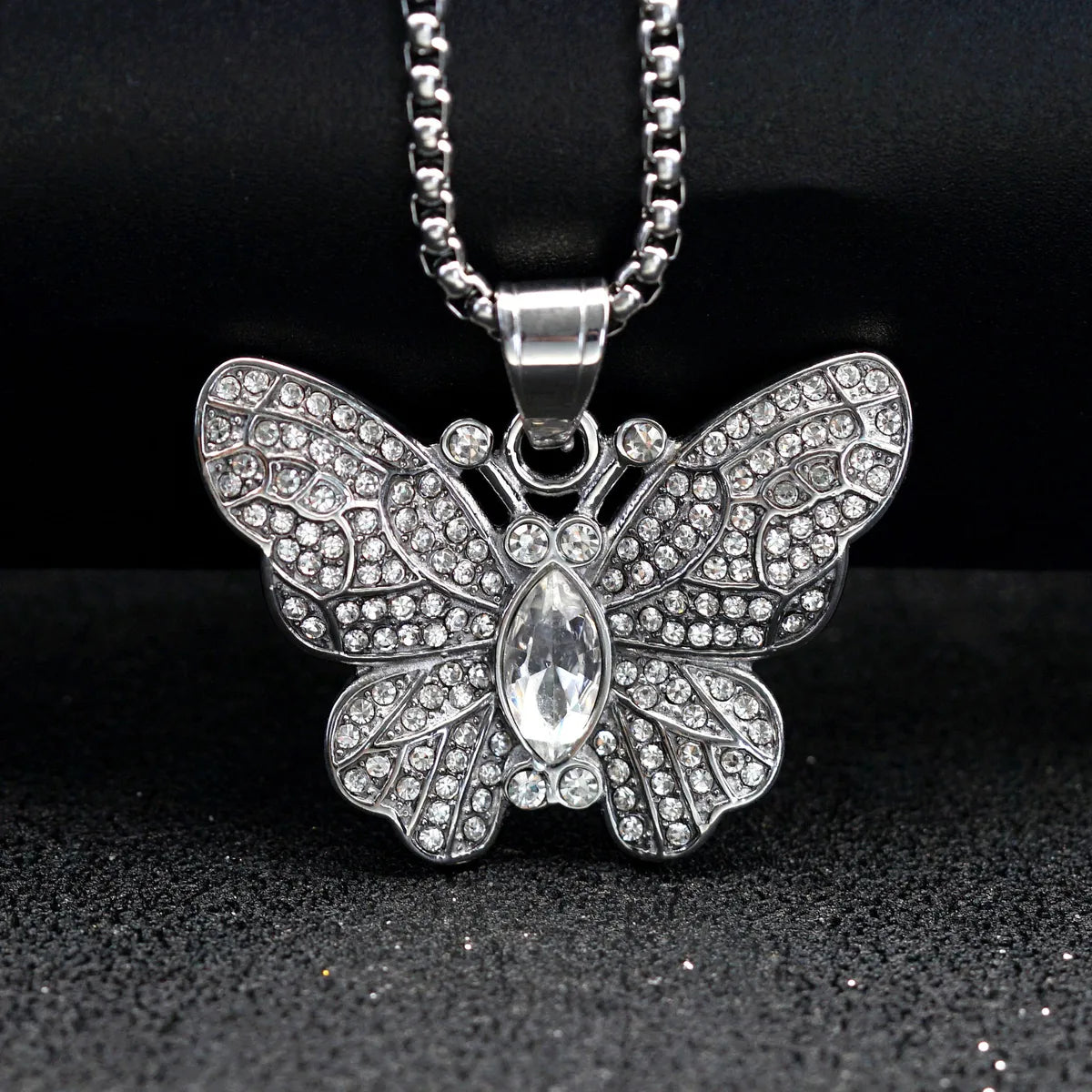 1 Piece 316 Stainless Steel  Butterfly Pendant