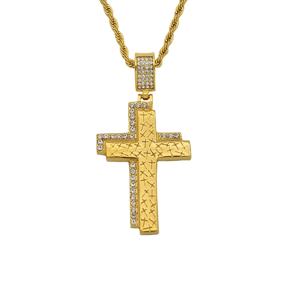 1 Piece 316 Stainless Steel  Cross Pendant