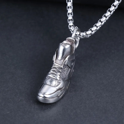 1 Piece 32.8*17.7mm 60cm 316 Stainless Steel  Geometric Shoe Polished Pendant Chain