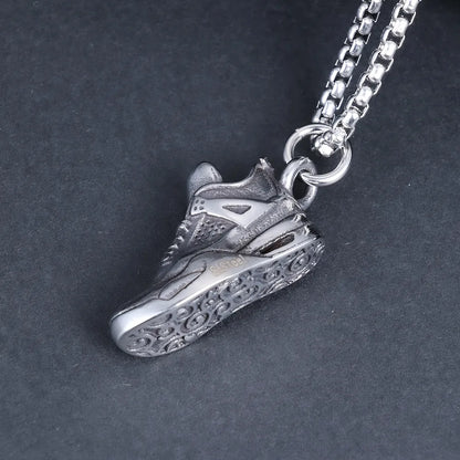 1 Piece 32.8*17.7mm 60cm 316 Stainless Steel  Geometric Shoe Polished Pendant Chain