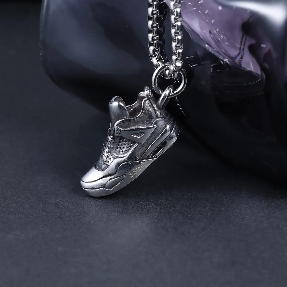 1 Piece 32.8*17.7mm 60cm 316 Stainless Steel  Geometric Shoe Polished Pendant Chain