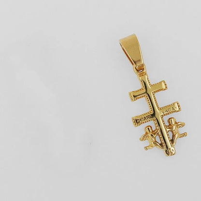 1 Piece 33MM 304 Stainless Steel Cross Angel Polished Pendant