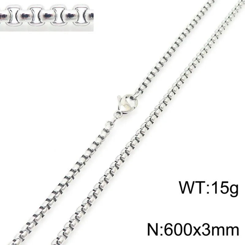 1 Piece 36 * 27mm 43 * 33mm 44 * 31mm Stainless Steel Tortoise Eye Flower Pendant Chain