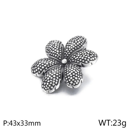 1 Piece 36 * 27mm 43 * 33mm 44 * 31mm Stainless Steel Tortoise Eye Flower Pendant Chain