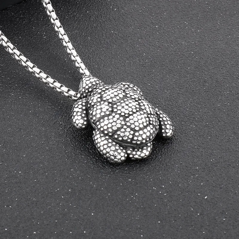 1 Piece 36 * 27mm 43 * 33mm 44 * 31mm Stainless Steel Tortoise Eye Flower Pendant Chain