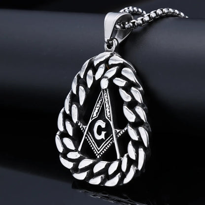 1 Piece 37.5*55.3mm 316 Stainless Steel  Devil'S Eye Polished Pendant Chain