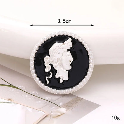 1 Piece 3.5 3cm Zinc Alloy Artificial Pearls Rhinestones Human Flower DIY Ornament Accessories