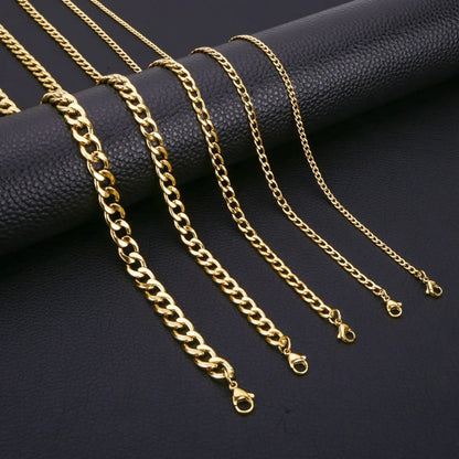 1 Piece 3.0mm*50cm 3.0MM*55CM 3.0mm*60cm 304L Stainless Steel Jewelry Accessories