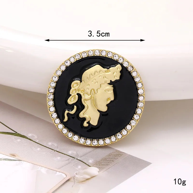 1 Piece 3.5 3cm Zinc Alloy Artificial Pearls Rhinestones Human Flower DIY Ornament Accessories