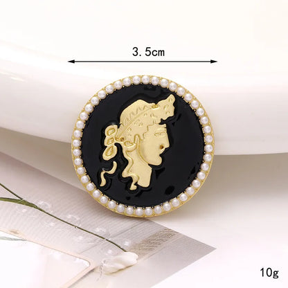 1 Piece 3.5 3cm Zinc Alloy Artificial Pearls Rhinestones Human Flower DIY Ornament Accessories