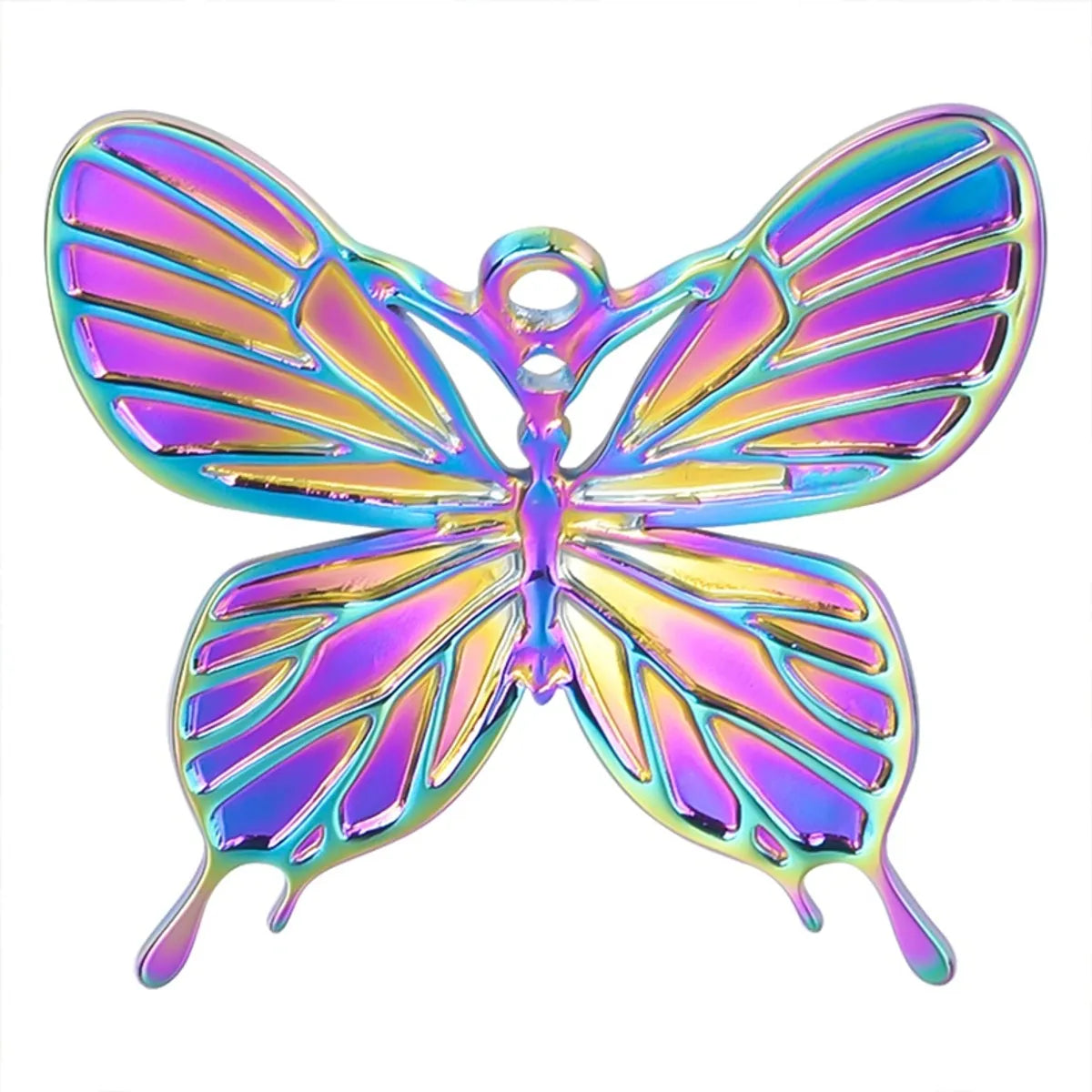 1 Piece 3.2*3.6cm 304 Stainless Steel 18K Gold Plated Butterfly Pendant