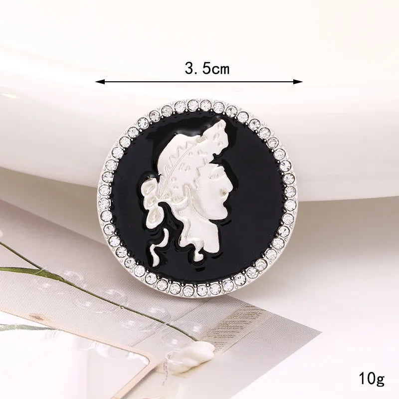 1 Piece 3.5 3cm Zinc Alloy Artificial Pearls Rhinestones Human Flower DIY Ornament Accessories