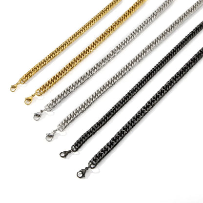 1 Piece 3mm*45cm 3mm*50cm 3mm*60cm Titanium Steel Jewelry Accessories