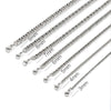 1 Piece 3mm*45cm 3mm*50cm 3mm*60cm Titanium Steel Jewelry Accessories