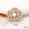 1 Piece 40*40mm 48*48mm 5*45mm Alloy Rhinestones Pearl Flower DIY Accessories